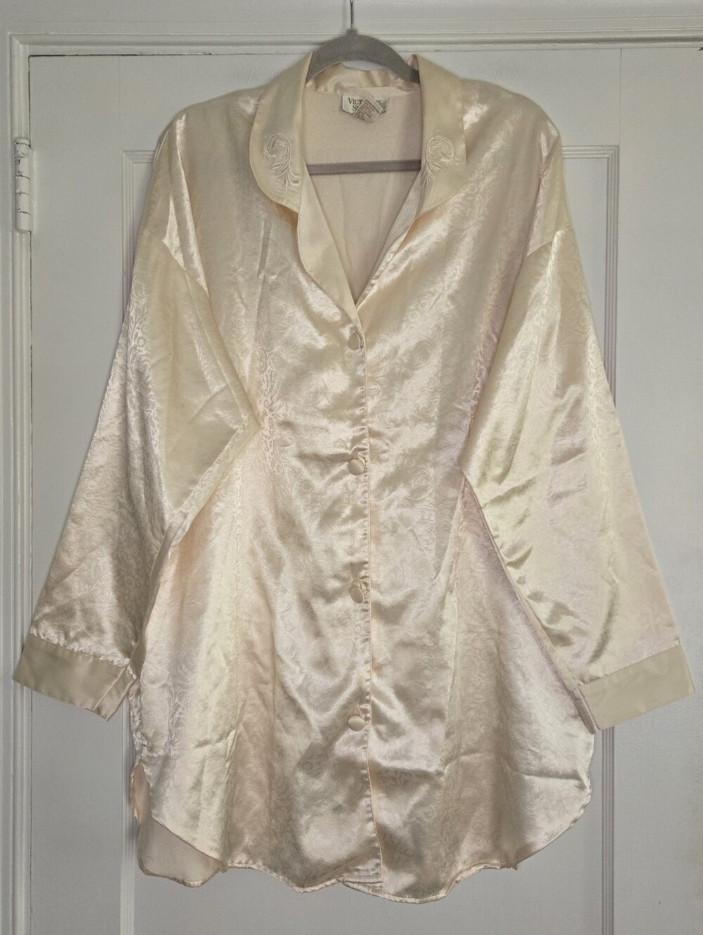 Victoria's Secret Gold Label Satin Night Dress Women's Large